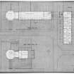 Plans of lower ground floor and ground floor of Biology Building.