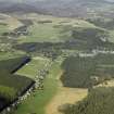 General oblique aerial view over the township and the lodge, taken from the S.