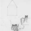 Sketch details of Teahouse of the August Moon gazebo.