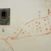 Interior.  Hand painted general plan of site on wall with light fitting in Cordite Milling House.