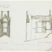 North and West Elevations and Section
Signed "G S Aitken, 29 Queen Street"