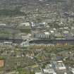 General oblique aerial view of the city centred on the bridge, taken from the SSW.