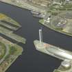 Oblique aerial view centred on the science centre, taken from the S.