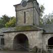 Clock Towerand entrance arch. View from N