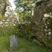 Chapel. Interior. S Side Tomb Arch Recess. View from NW