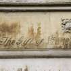 Annexe. Detail of inscription 'The Gift of H[?]'