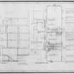 Site and location plans. Basement plan for 31-37 Marshall Street, Edinburgh.