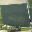 Oblique aerial view centred on the cropmarks of the pit-alignment and possible unenclosed settlement, taken from the WSW.