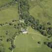 Oblique aerial view centred on the house, taken from the SSW.