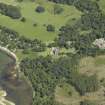 Oblique aerial view centred on the house, taken from the WSW.