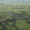 Oblique aerial view.  Saline village from SE.
