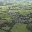 Oblique aerial view.  Saline village from SE.