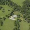 Oblique aerial view centred on the country house, taken from the SE.