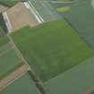 Oblique aerial view centred on the cropmarks of the palisaded enclosure, taken from the S.