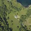 Oblique aerial view centred on the country house, taken from the E.