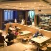 Interior. Ground floor, cafeteria at Lothian St entrance.