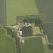 Oblique aerial view centred on the country house and garden, taken from the W.