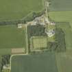 Oblique aerial view centred on the country house and garden, taken from the S.