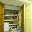 Interior. Basement, fossil store cupboard.