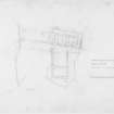 Site plan of cruck framed cottage; Lonbain, Applecross.