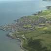 General oblique aerial view centred on the town, taken from the WSW.