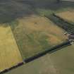 Oblique aerial view centred on the cropmarks of the possible barrow, taken from the NNW.