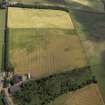 Oblique aerial view centred on the cropmarks of the possible barrow, taken from the SW.