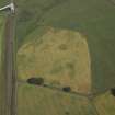 Oblique aerial view centred on the cropmarks of the enclosure and ring-ditch, taken from the SW.