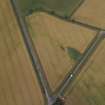 Oblique aerial view centred on the cropmarks of the enclosures, taken from the ESE.