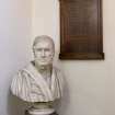 Interior. View of bust of Dean Ramsay and plaque