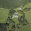 Oblique aerial view centred on the country house, hotel and hall-house, taken from the SW.