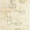 Sketch plans and elevations showing alternative schemes.