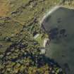 Oblique aerial view centred on the house, taken from the S.