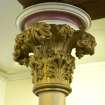 Interior. Column capital. Detail