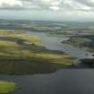 General oblique aerial view centred on the reservoirs, taken from the NE.