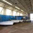 Interior.  Boat repair hangar from S.