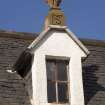 Detail of dormer window and finial