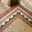 Detail of porch tile flooring, Levenford House, Dumbarton