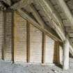 Interior. Attic space. Nepus gable consruction. Detail