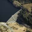 Oblique aerial view centred on the dam, taken from the NW.