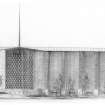 Elevation of cathedral from E.