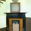 Interior. Detail of vestry fireplace