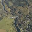 Oblique aerial view centred on the road bridges, taken from the SSE.