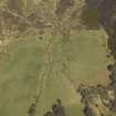 Oblique aerial view centred on the remains of the township and field-system, taken from the S.