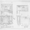 Plans and sections of Cappers' Room.