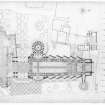 Ground plan of old and new cathedrals.