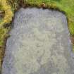 Detail.  18th century slate gravestone.