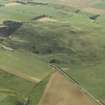 Oblique aerial view centred on the remains of the fort, taken from the WNW.