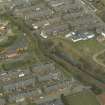 Oblique aerial view of the town centred on the railway tunnel, taken from the SW.