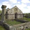 View of Kerr burial vault from WNW